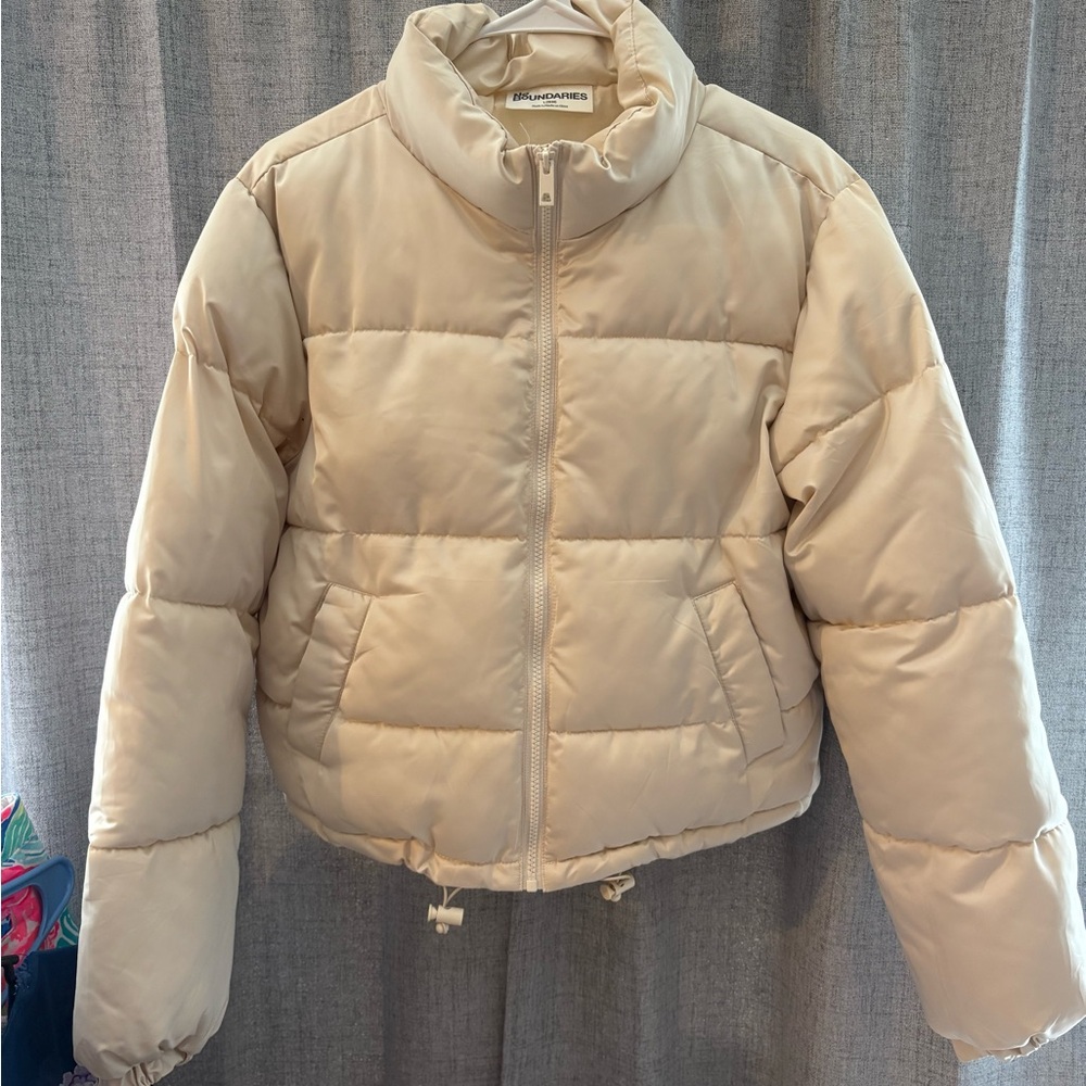 No Boundaries Cream Puffer Jacket
